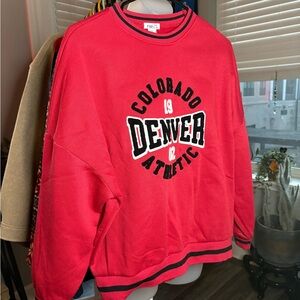 Rue21 Red Colorado Denver Athletic Men's Crewneck Sweater